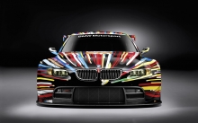 Разноцветный BMW 3 серии, М3, вид спереди, темный фон